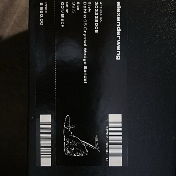 Authentic Alexander Wang crystal wedge. - Picture 8 of 9